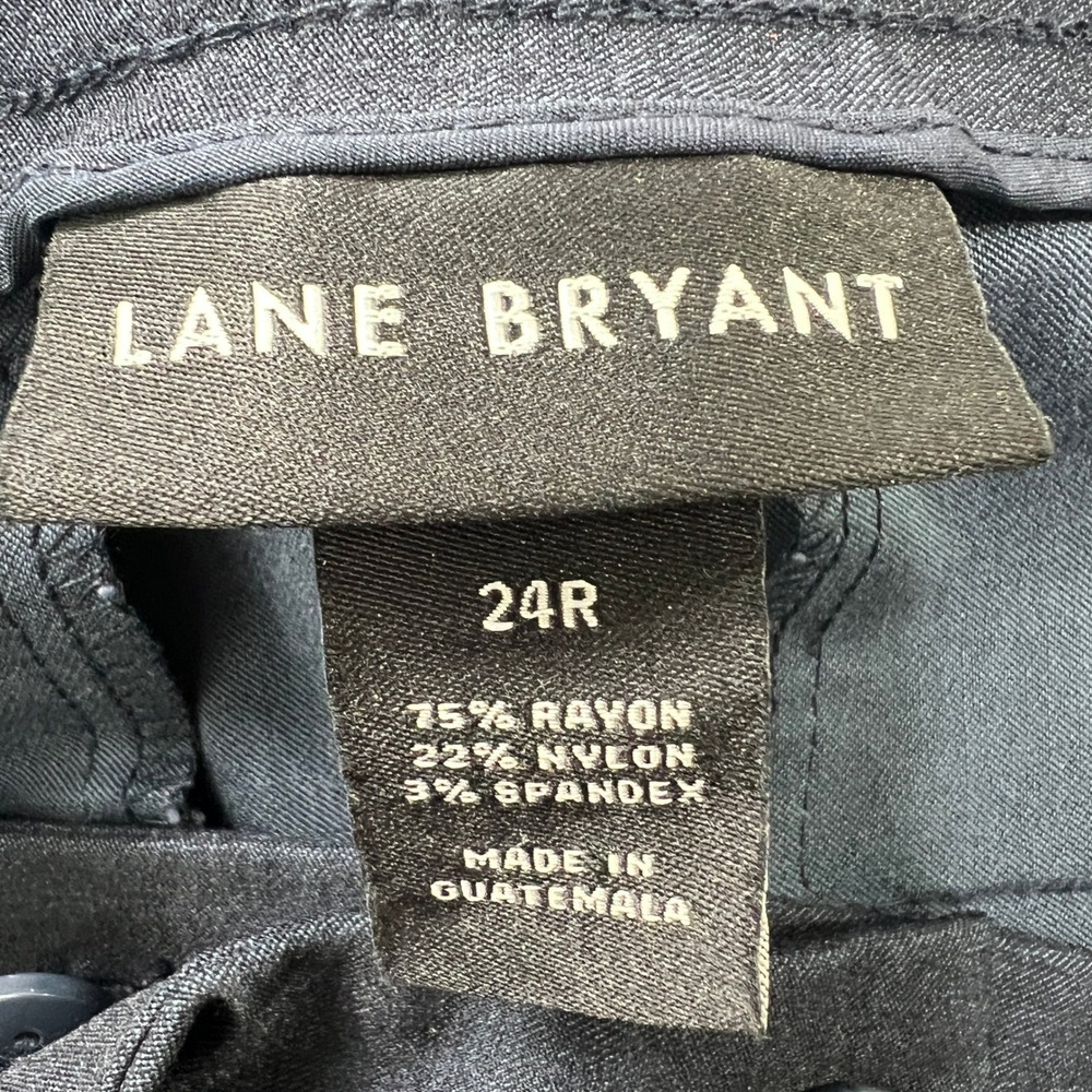 Lane Bryant Signature Fit Boot Allie Pant Size 24R Navy High Rise FLEX Stretch - Picture 4 of 8